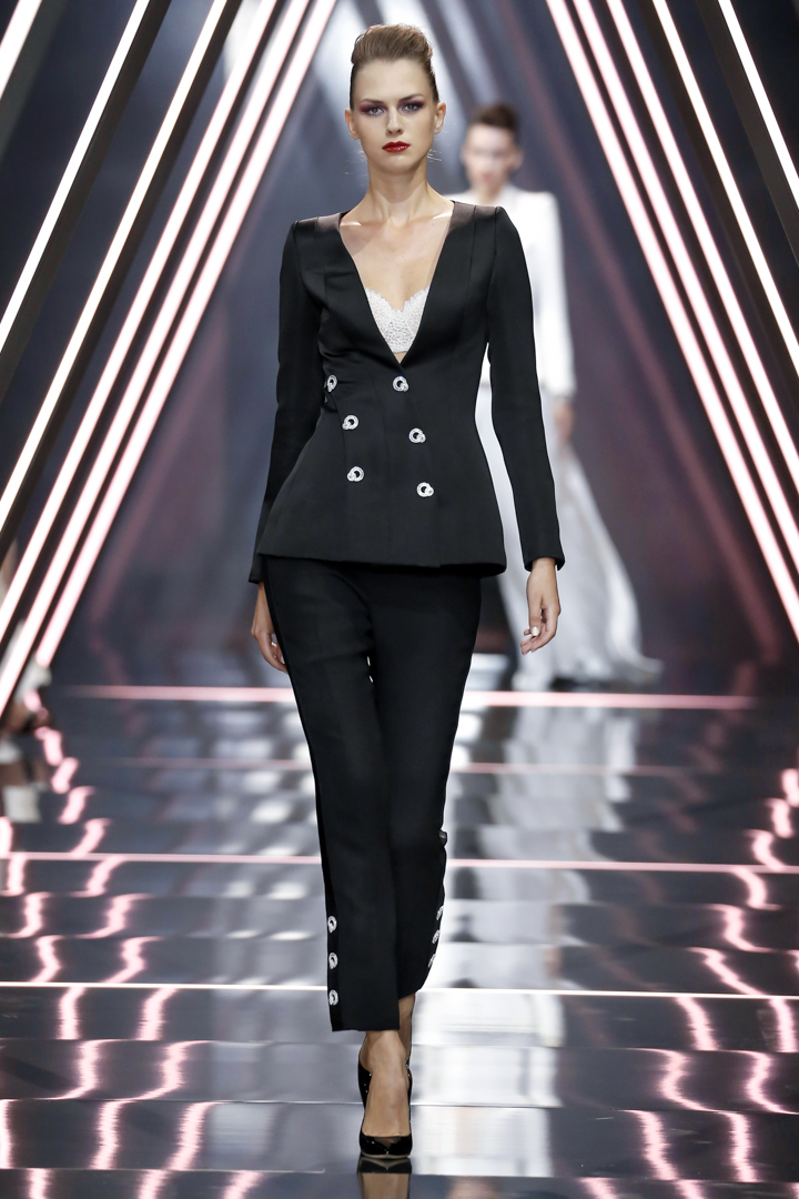 A model walks the runway during the Ralph & Russo Haute Couture Fall/Winter 2016-2017 show as part of Paris Fashion Week on July 4, 2016 in Paris, France.