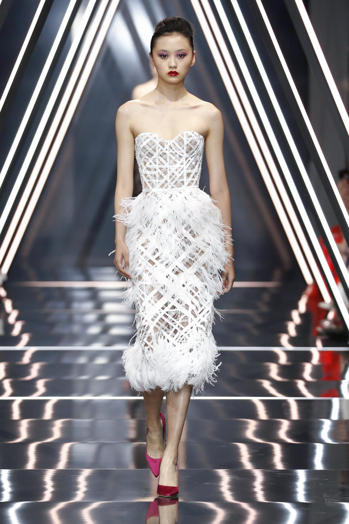 A model walks the runway during the Ralph & Russo Haute Couture Fall/Winter 2016-2017 show as part of Paris Fashion Week on July 4, 2016 in Paris, France.