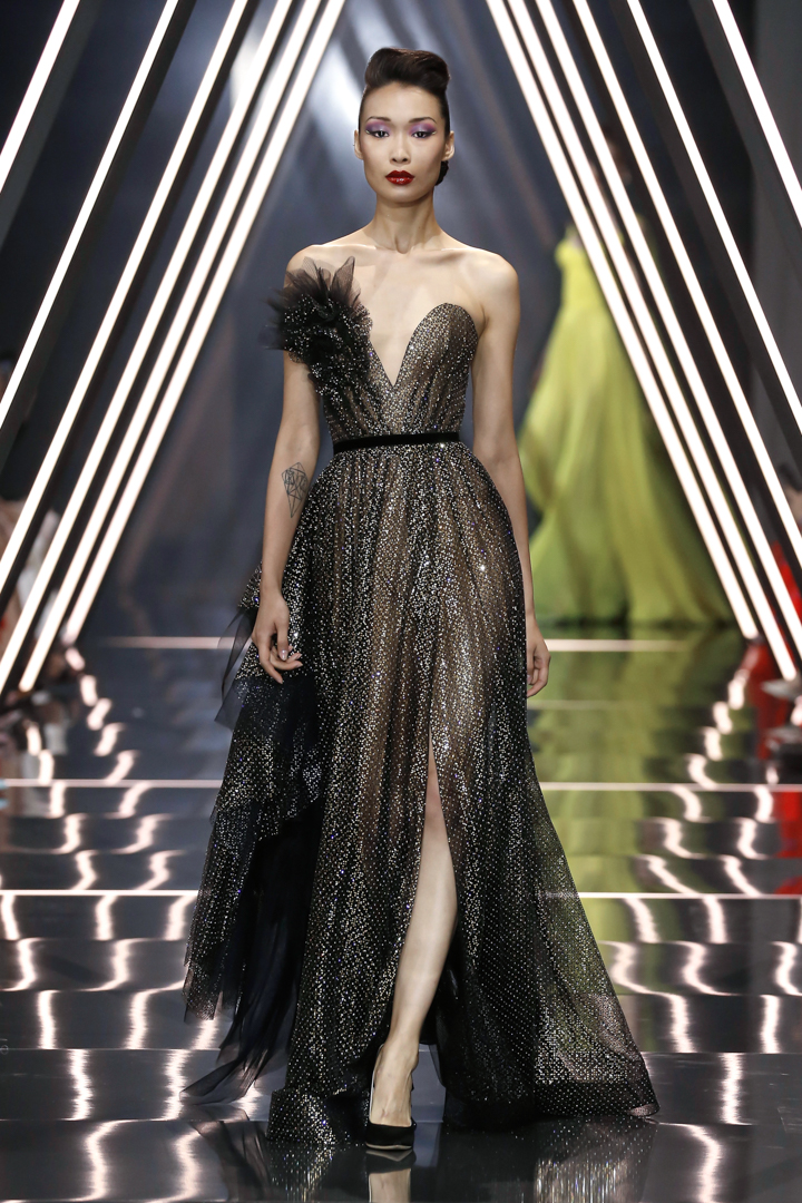 A model walks the runway during the Ralph & Russo Haute Couture Fall/Winter 2016-2017 show as part of Paris Fashion Week on July 4, 2016 in Paris, France.