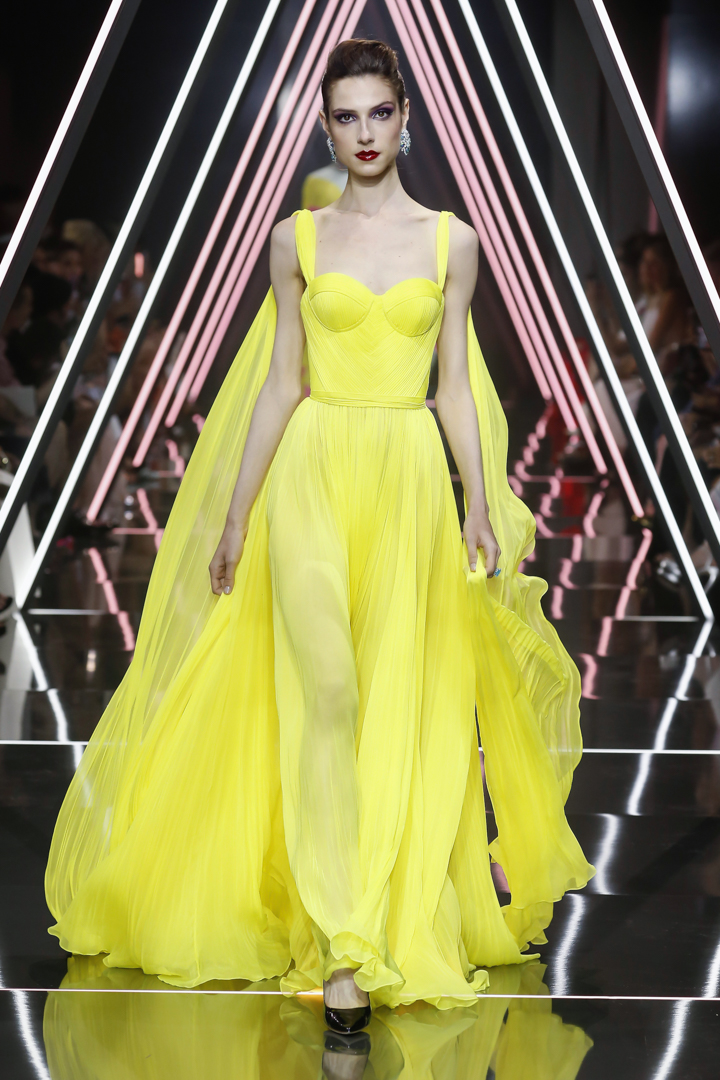 A model walks the runway during the Ralph & Russo Haute Couture Fall/Winter 2016-2017 show as part of Paris Fashion Week on July 4, 2016 in Paris, France.
