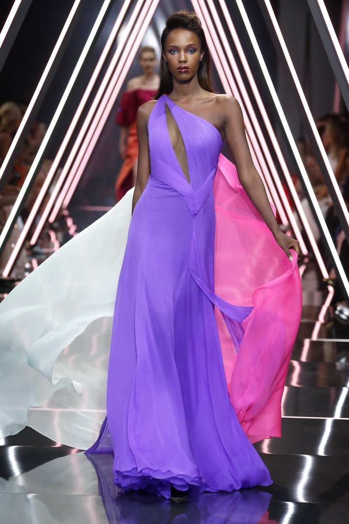 A model walks the runway during the Ralph & Russo Haute Couture Fall/Winter 2016-2017 show as part of Paris Fashion Week on July 4, 2016 in Paris, France.