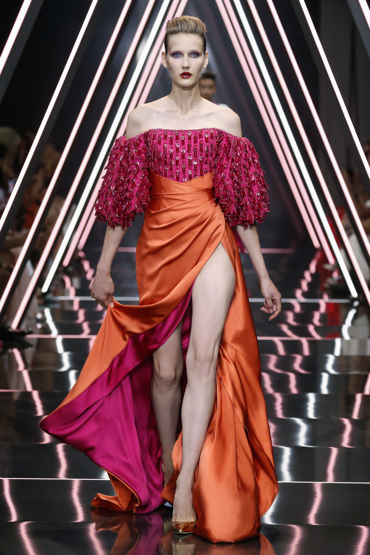 A model walks the runway during the Ralph & Russo Haute Couture Fall/Winter 2016-2017 show as part of Paris Fashion Week on July 4, 2016 in Paris, France.