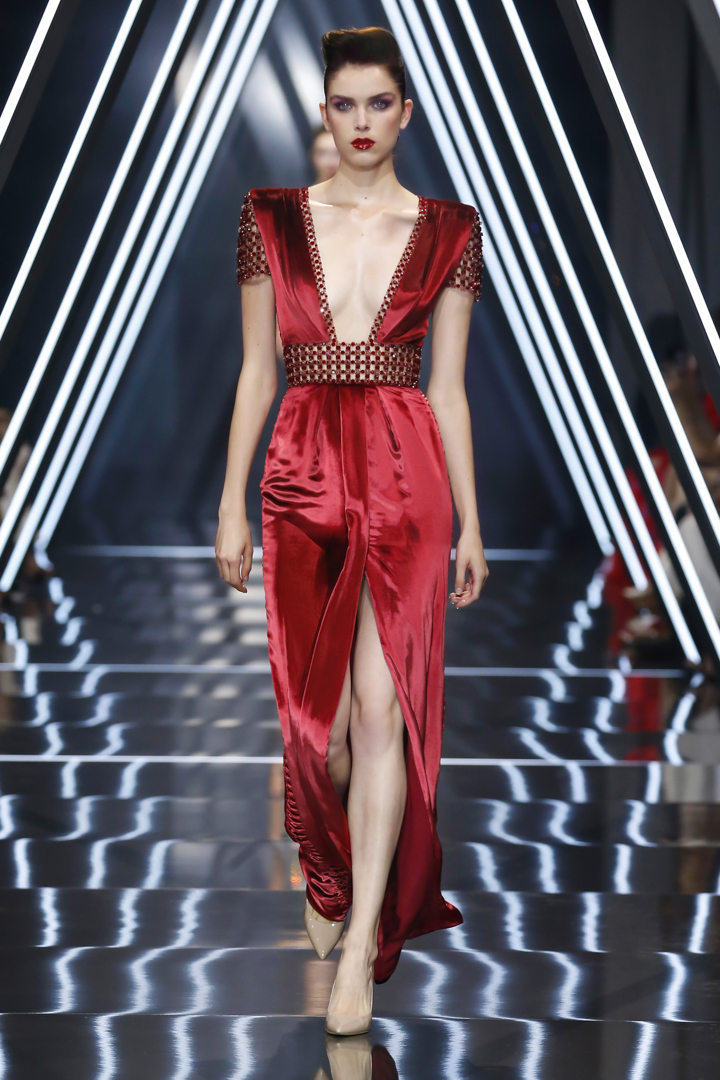 A model walks the runway during the Ralph & Russo Haute Couture Fall/Winter 2016-2017 show as part of Paris Fashion Week on July 4, 2016 in Paris, France.