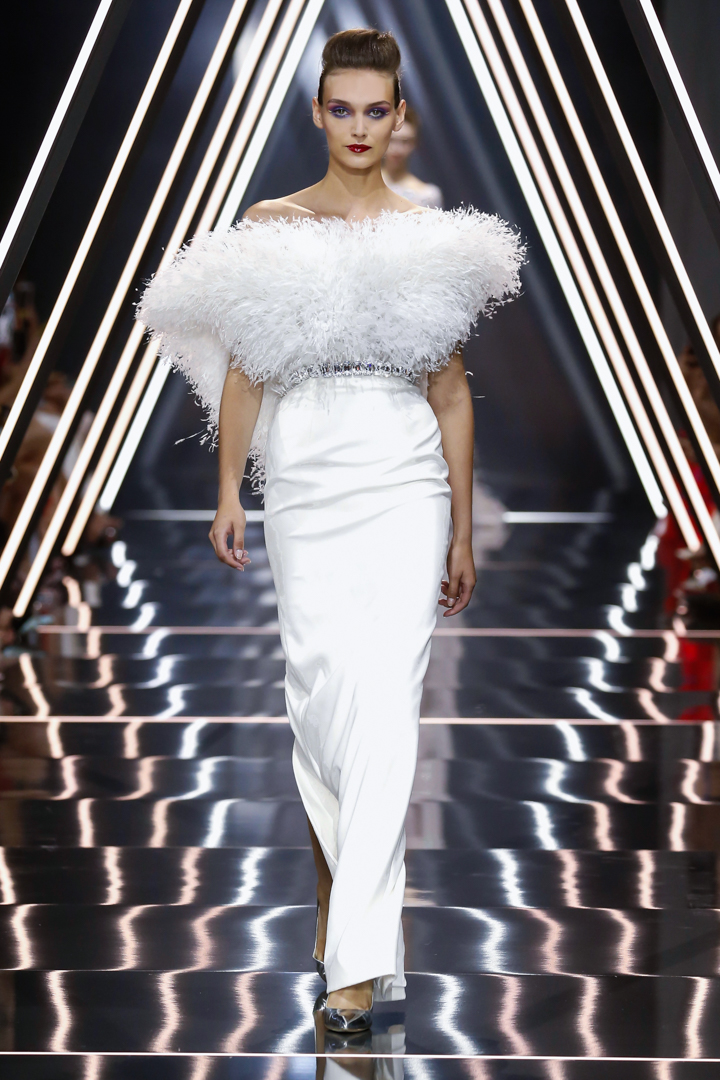 A model walks the runway during the Ralph & Russo Haute Couture Fall/Winter 2016-2017 show as part of Paris Fashion Week on July 4, 2016 in Paris, France.