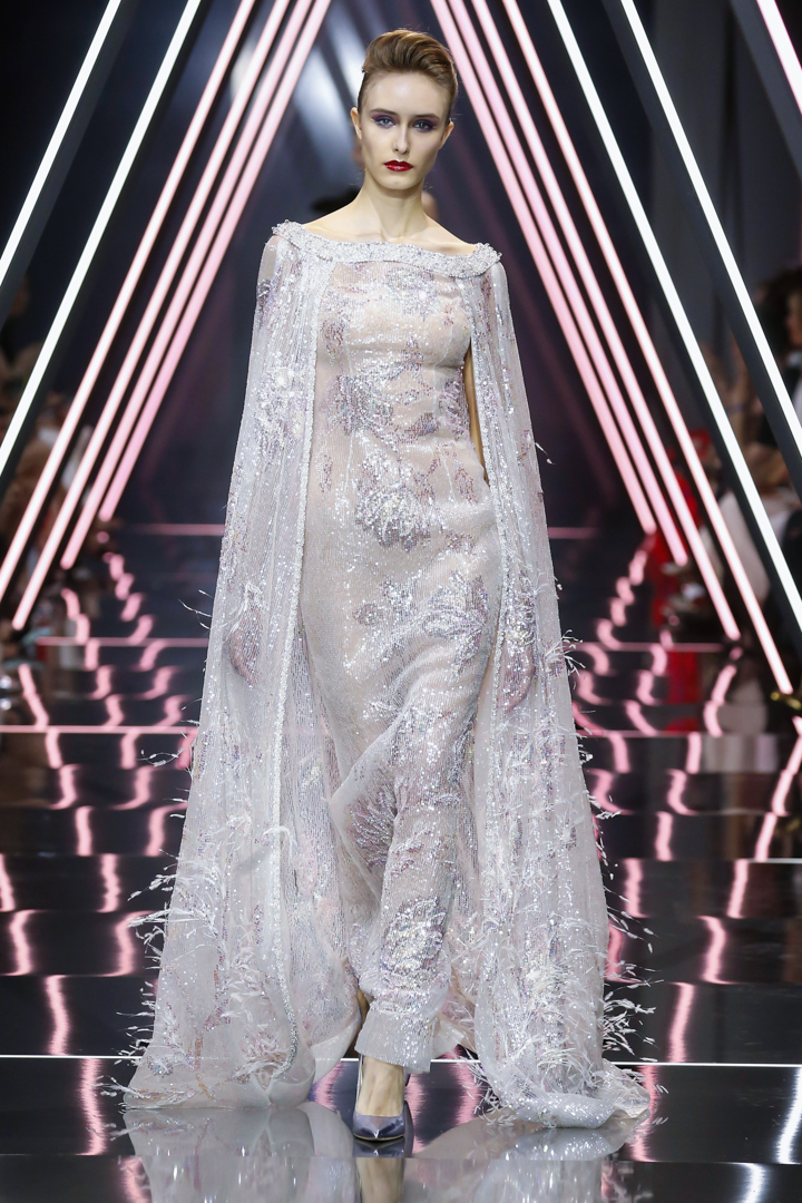 A model walks the runway during the Ralph & Russo Haute Couture Fall/Winter 2016-2017 show as part of Paris Fashion Week on July 4, 2016 in Paris, France.