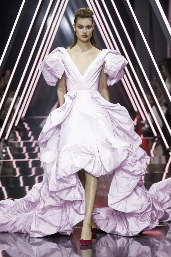 A model walks the runway during the Ralph & Russo Haute Couture Fall/Winter 2016-2017 show as part of Paris Fashion Week on July 4, 2016 in Paris, France.