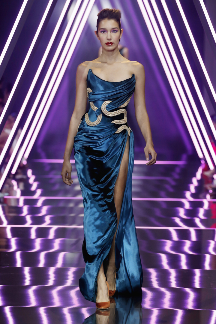 A model walks the runway during the Ralph & Russo Haute Couture Fall/Winter 2016-2017 show as part of Paris Fashion Week on July 4, 2016 in Paris, France.