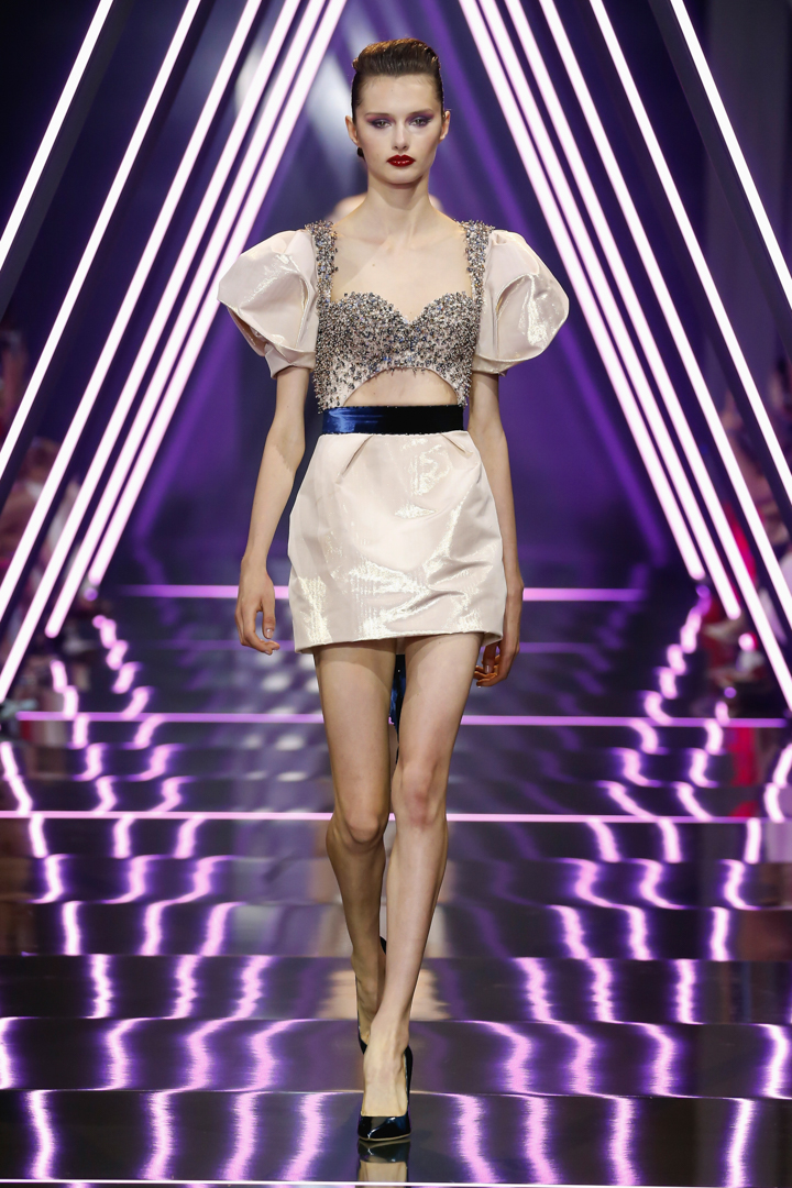 A model walks the runway during the Ralph & Russo Haute Couture Fall/Winter 2016-2017 show as part of Paris Fashion Week on July 4, 2016 in Paris, France.