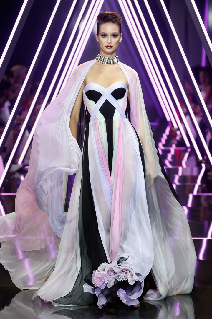 A model walks the runway during the Ralph & Russo Haute Couture Fall/Winter 2016-2017 show as part of Paris Fashion Week on July 4, 2016 in Paris, France.