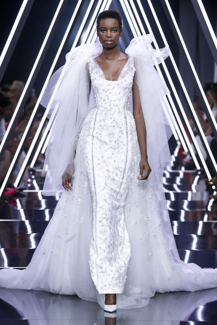 A model walks the runway during the Ralph & Russo Haute Couture Fall/Winter 2016-2017 show as part of Paris Fashion Week on July 4, 2016 in Paris, France.