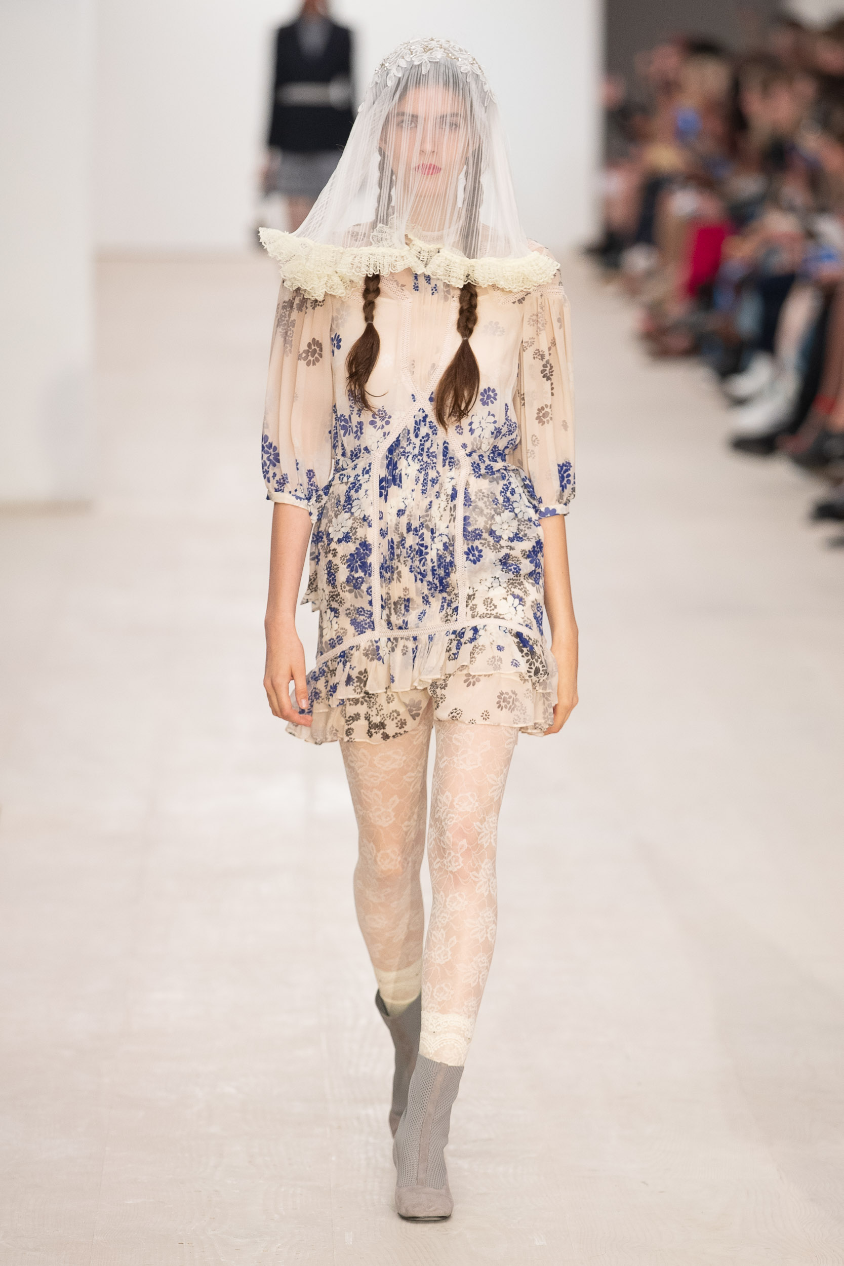 180 The Strand, London UK. 13th September 2019. Bora Aksu shows his Spring Summer 2020 designs. Â© Chris Yates