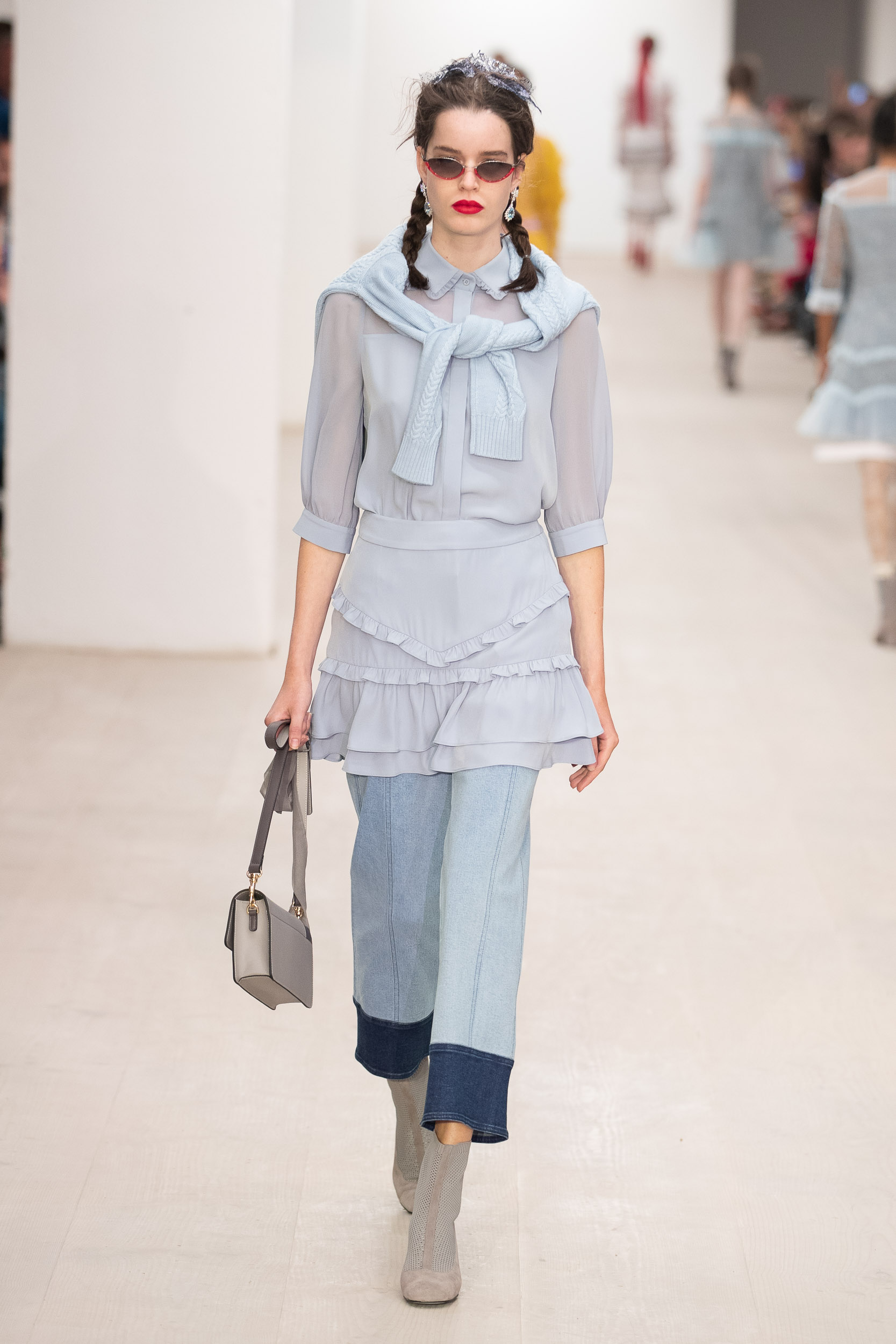 180 The Strand, London UK. 13th September 2019. Bora Aksu shows his Spring Summer 2020 designs. Â© Chris Yates