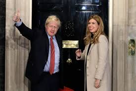 Boris Johnson & Carrie Symonds At No 10 Following Election Result