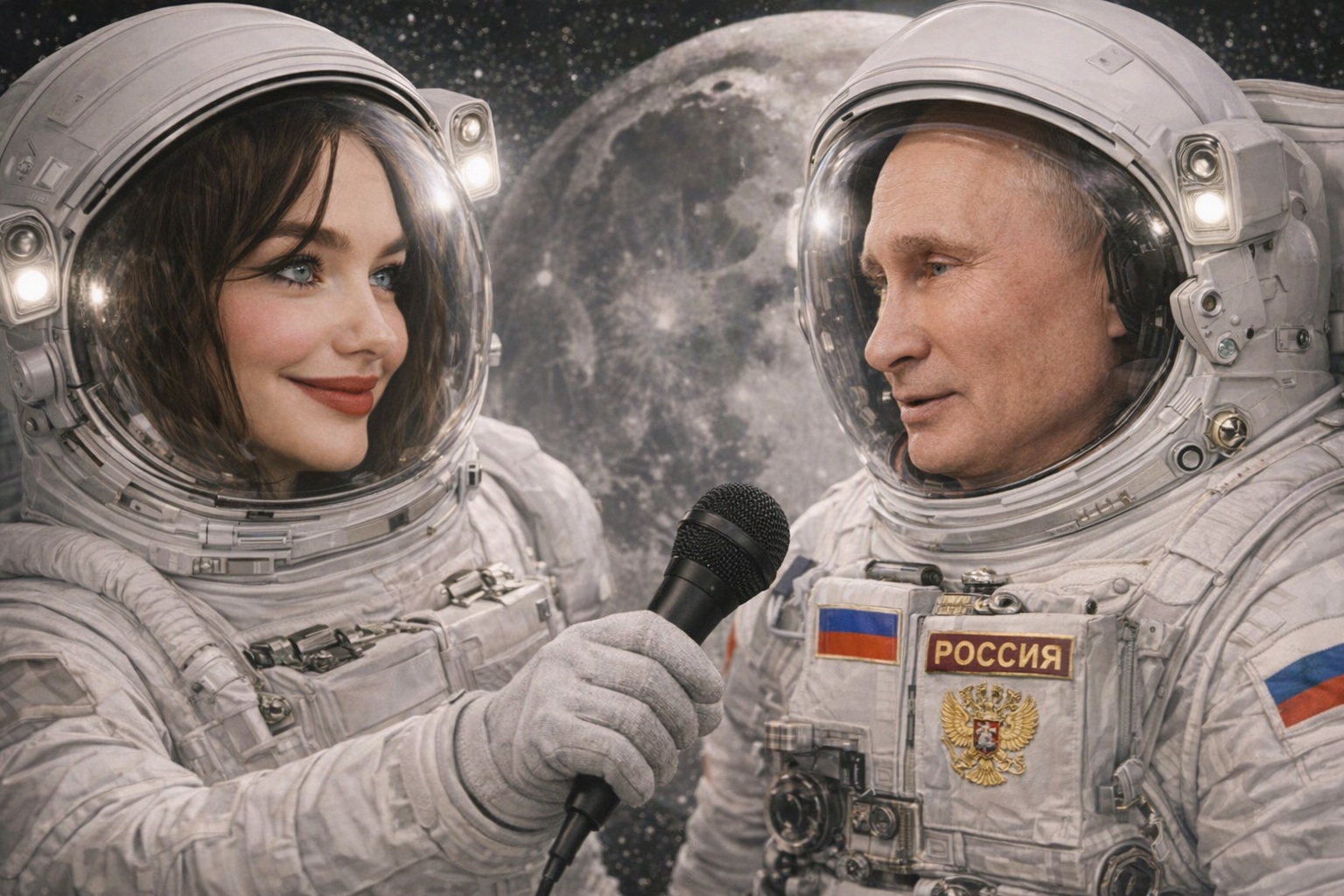 amanda-interviewing-a-clever-cosmonaut
