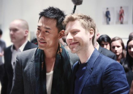 christopher-bailey-and-raymond-lam-backstage-at-the-burberry-prorsum-spring-summer-2015-show