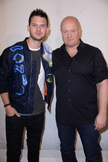 jeremy-irvine-diesel-black-golds-creative-director-andreas-melbostad-backstage-at-the-diesel-black-gold-ss17-menswear-show-in-milan