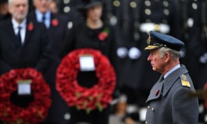 Prince Charles at the Cenotaph - Moment's Silence