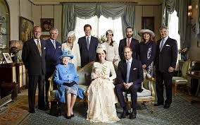 The Royal Family at Prince George's Christening