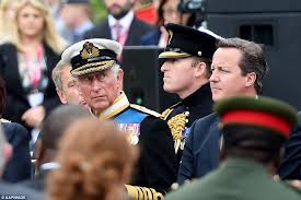 Prince Charles & David Cameron at WW1 Commemoration Ceremony
