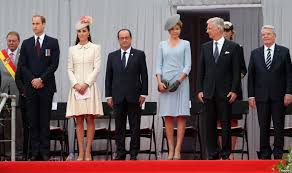 The Duke & Duchess of Cambridge, The King & Queen of Belgium, Francois Hollande & Heads of State