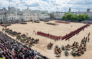 Aerial View Trooping of the Colour