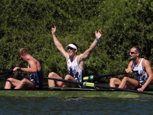 Team GB Men's Eight Celebrating Winning in Rio 2016