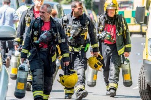 Firefighters at Grenfell Tower 8