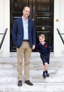Prince William & A Smiling Prince George