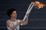 Flame Handover Ceremony For Pyeongchang 2018 Olympics