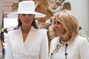 US First Lady First Lady Melania Trump And Mrs. Brigitte Macron visit the National Gallery of Art
