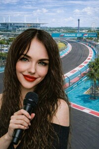 AMANDA AT MIAMI GP 1