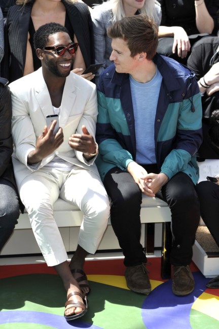 tinie-tempah-and-greg-james-at-the-burberry-prorsum-menswear-spring_summer-2015-show