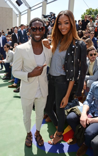 tinie-tempah-and-jourdan-dunn-at-the-burberry-prorsum-menswear-spring_summer-2015-show