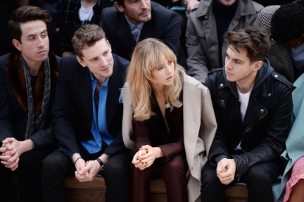 nick-grimshaw-george-barnett-suki-waterhouse-and-james-righton-at-the-burberry-prorsum-menswear-autumn_winter-2014-show