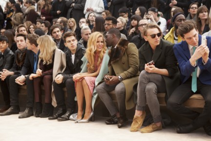 nick-grimshaw-george-barnett-suki-waterhouse-james-righton-paloma-faith-tinie-tempah-jamie-campbell-bower-and-george-craig-at-the-burberry-prorsum-menswear-autumn_winter-2014-show