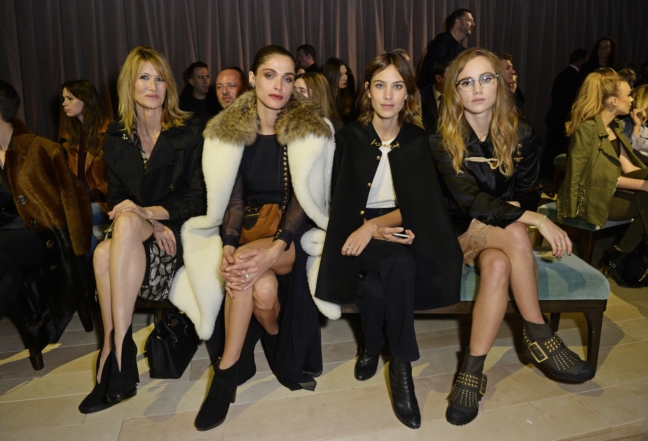 laura-dern-elisa-sednaoui-alexa-chung-and-suki-waterhouse-on-the-front-row-at-the-burberry-womenswear-february-2016-show