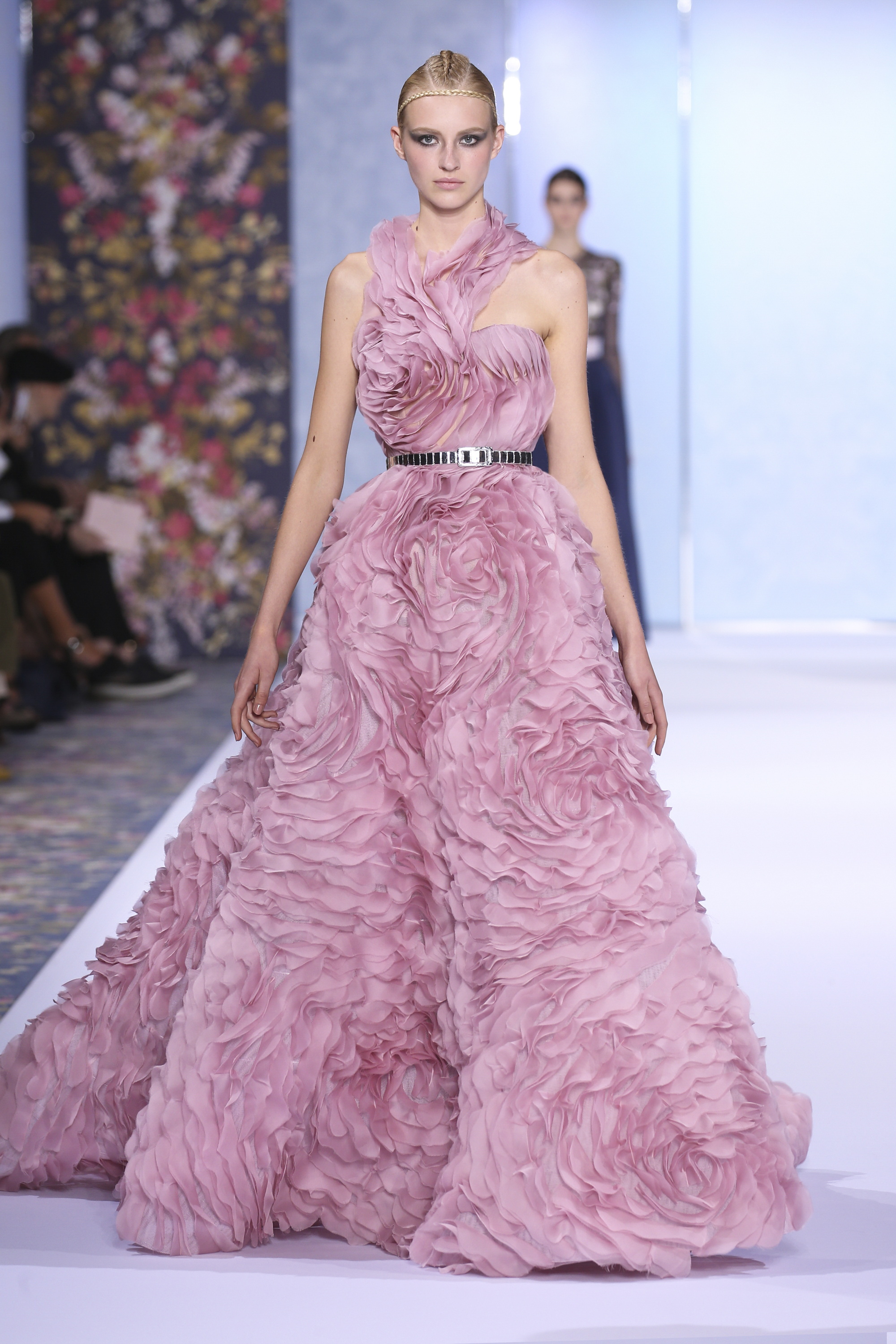 A model walks the runway during the Ralph & Russo Haute Couture Fall/Winter 2016-2017 show as part of Paris Fashion Week on July 4, 2016 in Paris, France.